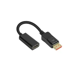 Alcasa DP-AD09 video kabeļa adapters 0.2 m DisplayPort HDMI melns