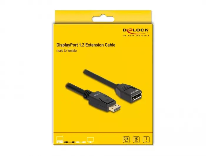 DeLOCK DisplayPort 1.2 pagarināšanas kabelis 4K 60 Hz Photo 2