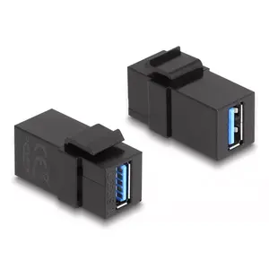 DeLOCK Keystone Module USB 3.0 A female to A female black 1:1
