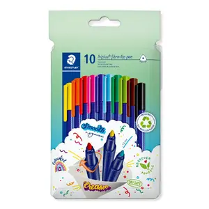 Flomāsters Staedtler 323 C10 — 10 dažādas krāsas, atzīmes platums 1 mm