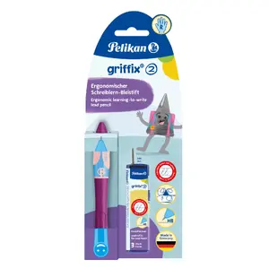 Mechanical Pencil Pelikan Griffix HB Berry Plastic Dark Grey