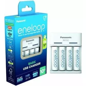 ENELOOP BQ-CC61C - Galda lādētājs NiMh USB-In ar 4x AA Mignon baterijām - niķeļa-metāla hidrīda (NiMH) (52061040)