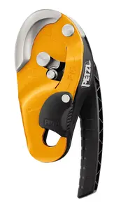 Climbing belay device Petzl D021AA00, assisted braking tubular belay, yellow, single unit