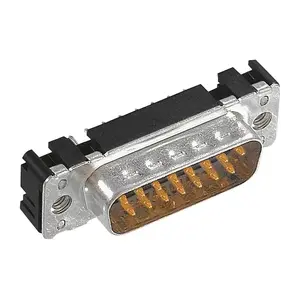 Wire Connector Harting 09 65 169 6713 Black Silver Steel Copper Alloy