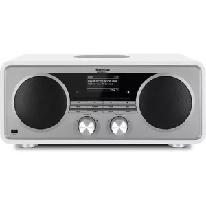 Internet radio TECHNISAT Digitradio 602 — DAB+, FM, Analog & digital tuner, OLED display 2.7", 70W, Silver/White