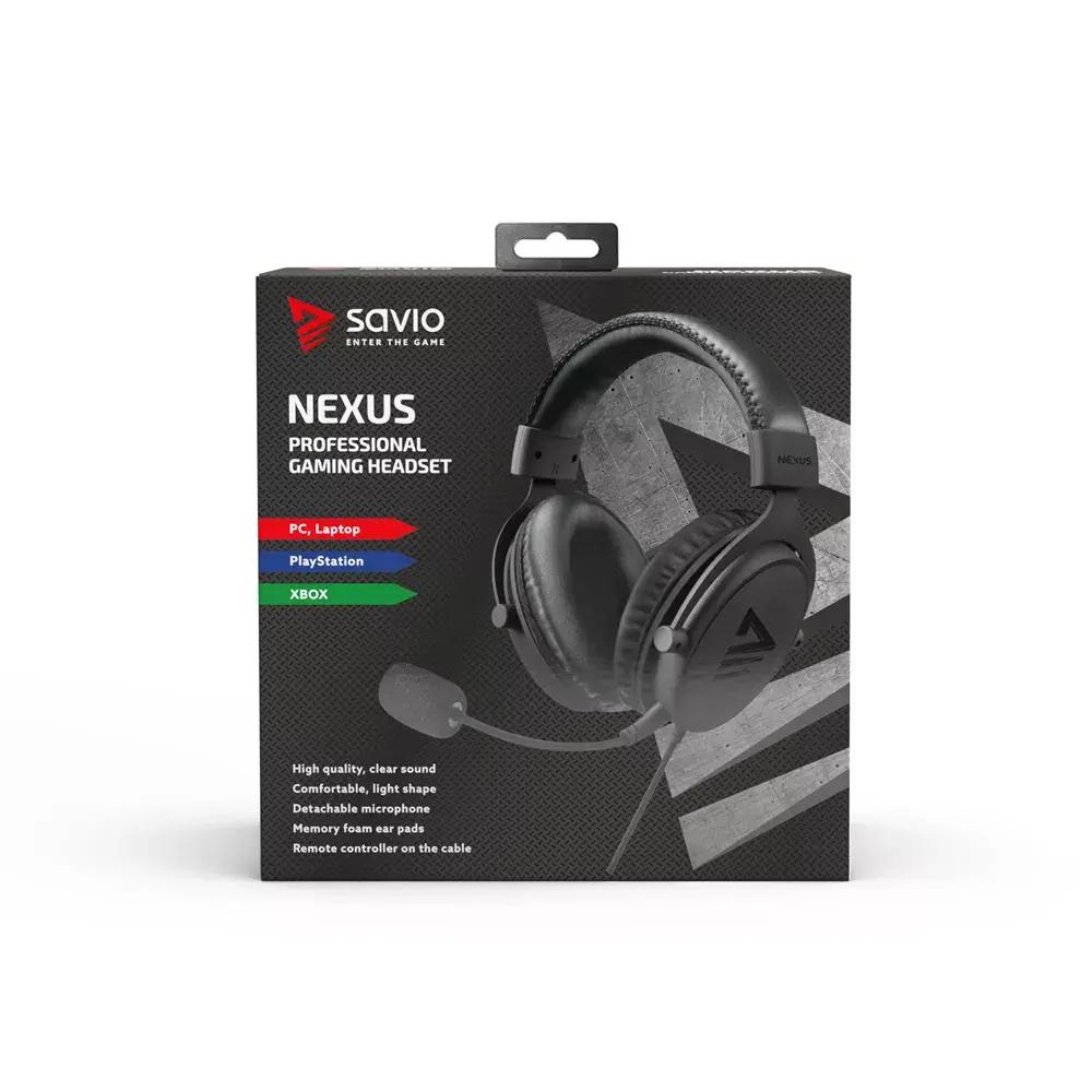 Наушники Savio NEXUS проводные игровые черные Photo 11