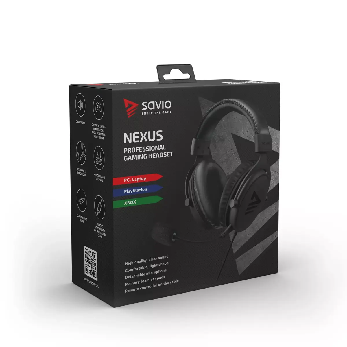 Наушники Savio NEXUS проводные игровые черные Photo 12
