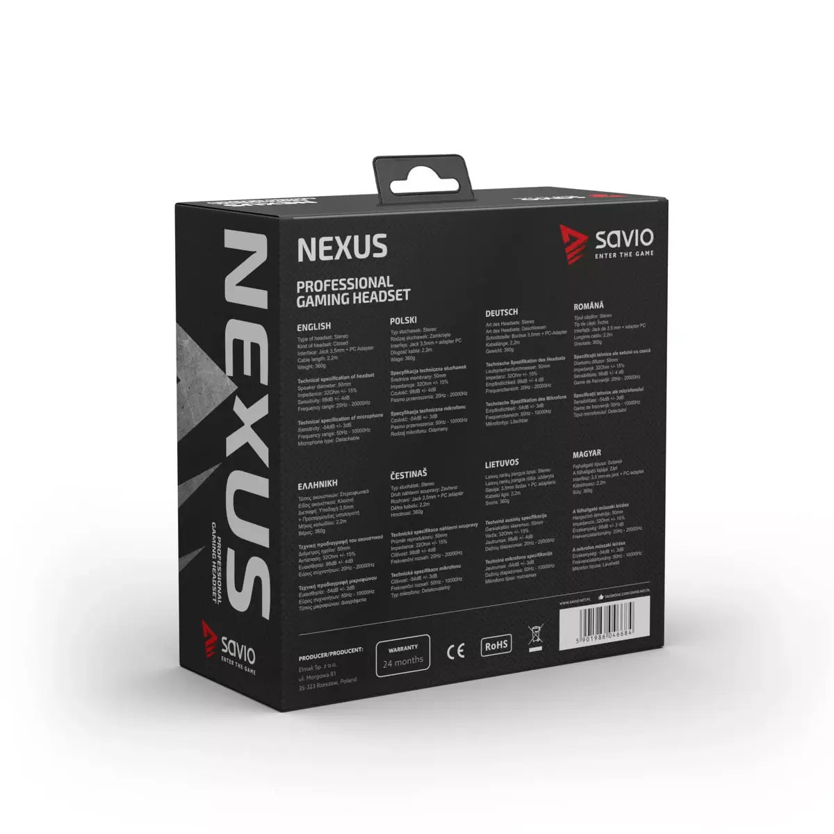 Наушники Savio NEXUS проводные игровые черные Photo 14