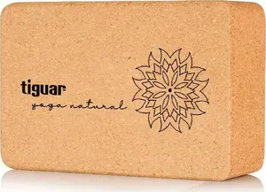 Yoga block Tiguar cork — natural cork yoga support block TI-J0003