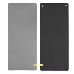 Exercise mat HMS MFK08 — general-purpose EVA mat, 1400×600 mm, 15 mm, Black/Grey