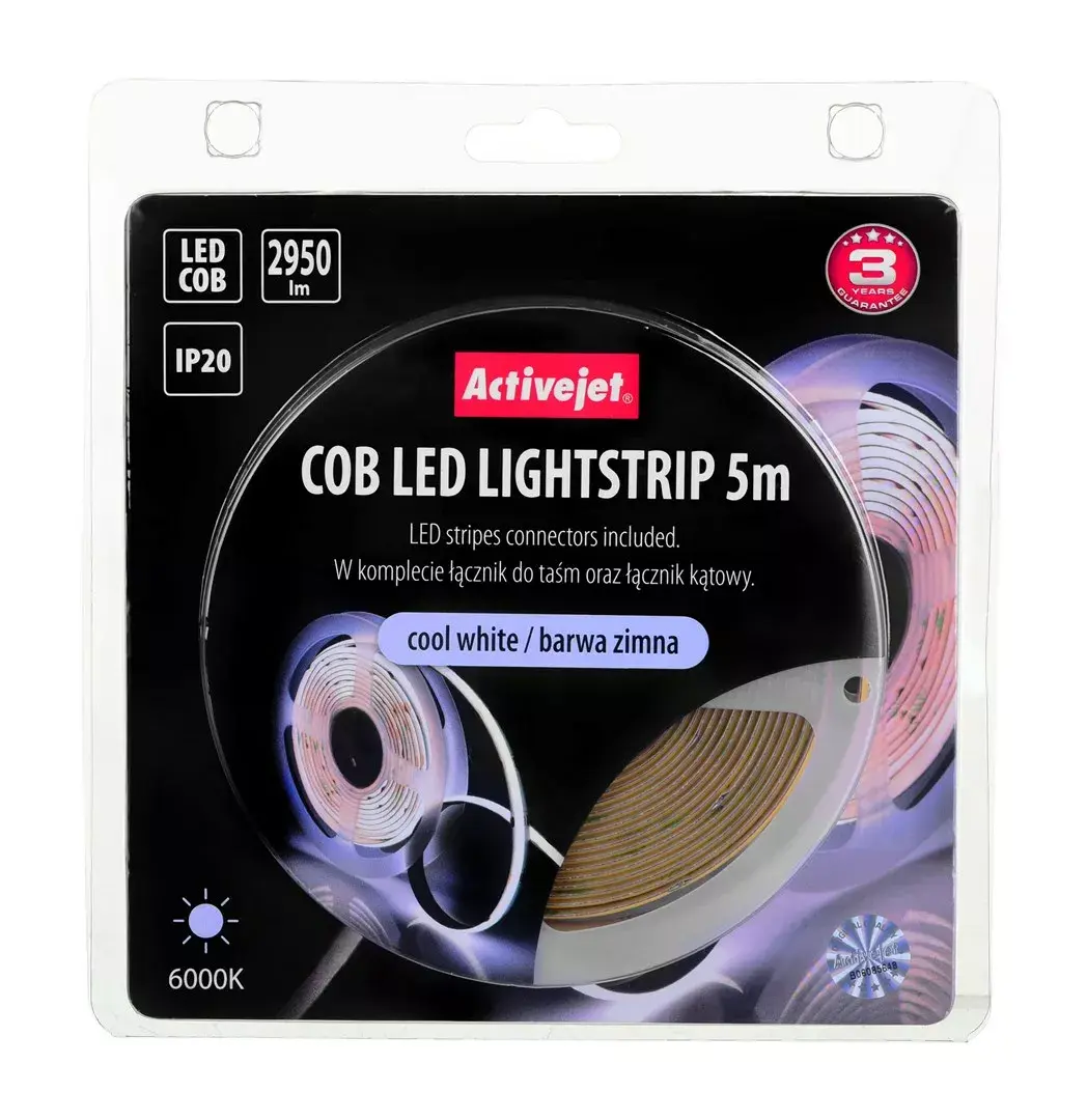 Universal strip light ActiveJet AJE-COB 5m Photo 2