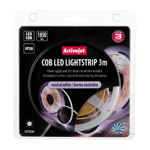 Universal strip light ActiveJet AJE-COB 3 m Neutral white 1850 lm 19 W IP20
