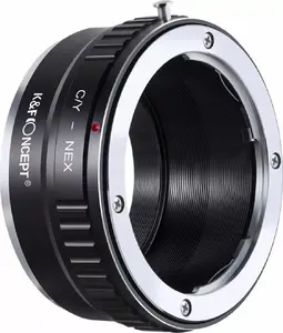 Objektīva adapters K&F Kf06.111 — Sony E/NEX uz Contax Yashica C/Y