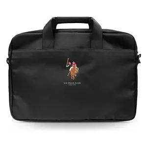 Сумка для ноутбука U.S. Polo ASSN USCB15PUGFLBK для 16" ноутбуков, чёрная