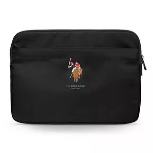 Klēpjdatora ieliktnis U.S. Polo ASSN 13" USCS13PUGFLBK melns – aizsargājošs neoprēna ieliktnis 13" ierīcēm