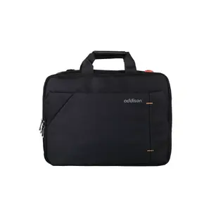 Toploader portatīvā datora soma Addison Technology 305014 priekš 35.8 cm (14.1"), 3 nodalījumi, plecu siksna, melna