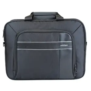 Toploader somiņa portatīvajam datoram Addison Technology Cornell 14 14,1" (35,8 cm), 3 nodalījumi, plecu siksna, melna