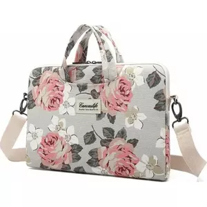 Чехол для ноутбука CANVASLIFE 15–16 дюймов White Rose — защитный футляр с мягкой подкладкой