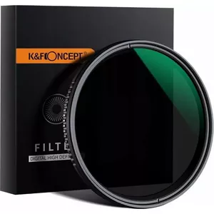 Neutral Density Variable Filter K&F 37mm ND8–ND2000, Adjustable Grey (MPN SB6571)