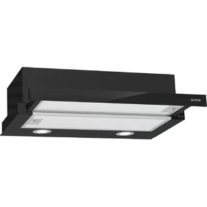 Gorenje TH62E4BG cooker hood Semi built-in (pull out) Black 450 m³/h C