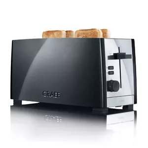Toaster Graef TO 102 4 šķēles 1380 W Melns