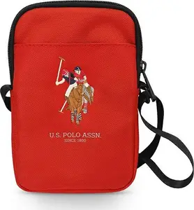 Handbag U.S. Polo ASSN model USPBPUGFLRE, red shoulder bag, women's everyday accessory
