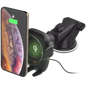 Car Wireless Charger iOttie Auto Sense (USB, 12–24V input, 12V output, Fast Wireless Charging) Black