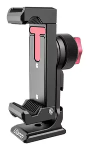 Mobile phone/smartphone clamp Ulanzi ST-27 — universal phone holder, colors Black and Red