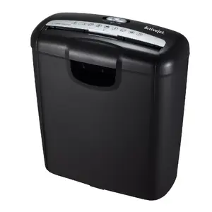 Strip paper shredder ActiveJet ASH-0601S — 22 cm entry width, 10 L basket, 6-sheet capacity