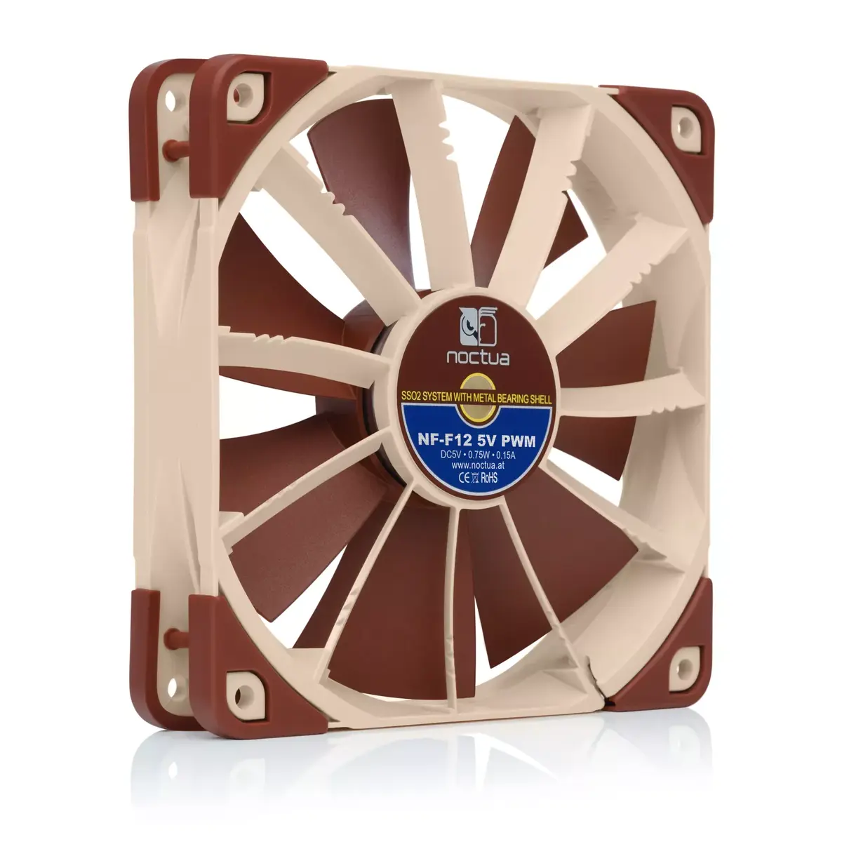 Noctua NF-F12 120 mm korpusa ventilators Photo 2