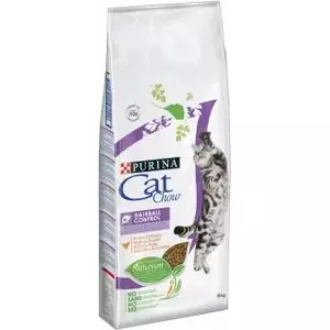 Sauss kaķu barība Purina Cat Chow Hairball Control — ar vistu, 15 kg