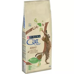 Корм для кошек Purina Cat Chow Adult — утка, 15 кг