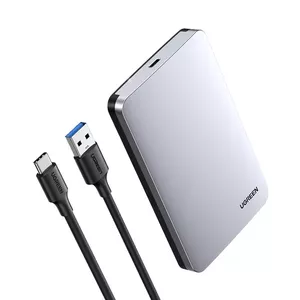 HDD/SSD enclosure UGREEN 70498 for 2.5" SATA drives, single-bay, USB-C (USB 2.0/3.2 Gen2), aluminium, up to 6 TB