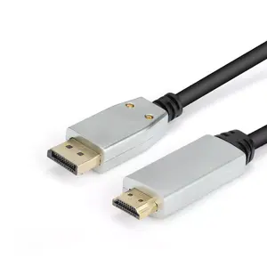 Cable DisplayPort v1.4 to HDMI v2.0 MONTIS MT040 — 1.8 m, Silver/Black