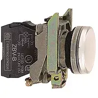 Schneider Electric XB4BVM1 LED gaismas indikators, 230-240V AC, balts