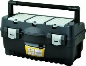 Toolbox MODECO MN-03-136 — portable metal/steel workshop toolbox with handle
