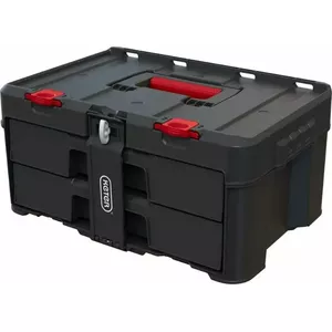 Tool case Keter Stack’N’Roll model 253384 — portable plastic tool storage with wheels and telescopic handle
