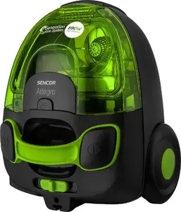 Cilindra putekļsūcējs SENCOR SVC 510GR — 1400 W, bezmaisā 1.5 L, HEPA filtrs