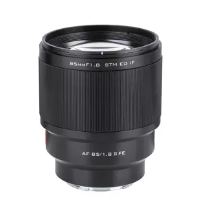 Telefoto objektīvs Viltrox FE-85mm STM II priekš Sony E, 85 mm f/1.8, 10 elementi/7 grupas, noņemama cilindriska bajonete, melns