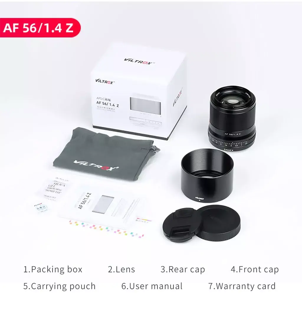 VILTROX AF 56/1.4 Z camera lens AF 56/1.4 Z Photo 3