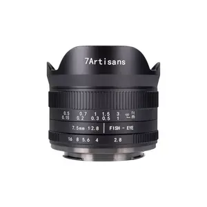 7Artisans 7.5mm F2.8 Mark II wide-angle lens for MILC, 11 elements/9 groups, 0.15 m close focus, Fujifilm mount, metal, 265 g