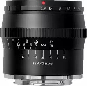 Объектив TTArtisan 50mm F1.2 с ручной фокусировкой для беззеркальных камер APS-C