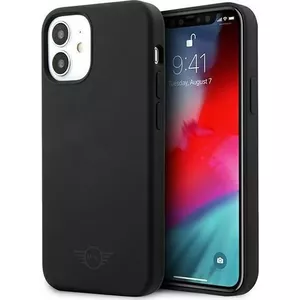 MIHCP12SSLTBK iPhone 12 mini 5.4" melns/melns cietais futrālis Silikona tonis uz toņa