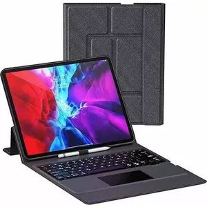 Usams USAMS Winz apvalks planšetdatoram ar tastatūru iPad Pro 12.9" 2020 melns/ melns Touch Control Bluetooth IP129CYSXX01 (US-BH686)