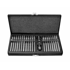 Screwdriver Bit Set MODECO MN-54-801 — Torx assortment, 40 pieces, metal case