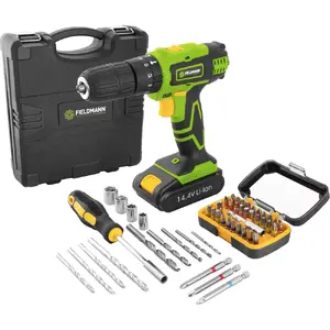 Cordless drill Fieldmann FDV 10352-A, Li‑Ion 2000 mAh, 1400 RPM, 35 N·m, 1.2 kg