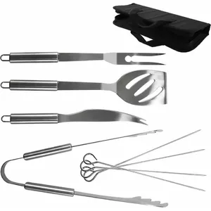 Grill utensil set ORION 8-piece — grilling tools set, stainless-steel handles and carrying case