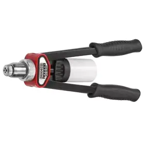 Handheld two-handed rivet gun MODECO MN-40-023 with 325 mm length and rotary head