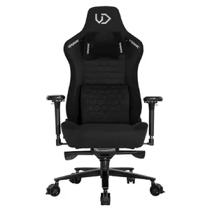 PC gaming chair Ultradesk UDESK-TH-BK — Bucket cradle seat, 575×495 mm, max load 140 kg, height min 130 cm, Black