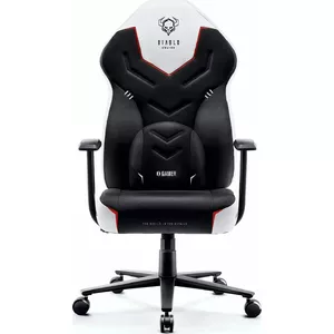 Gaming chair Diablo X-Gamer Snow White — ergonomic design with adjustable armrests